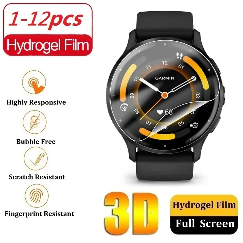 

Hydrogel Protective Film Compatible for Garmin Venu 3S 3 Venu 2S 2 Plus Watch Screen Protector