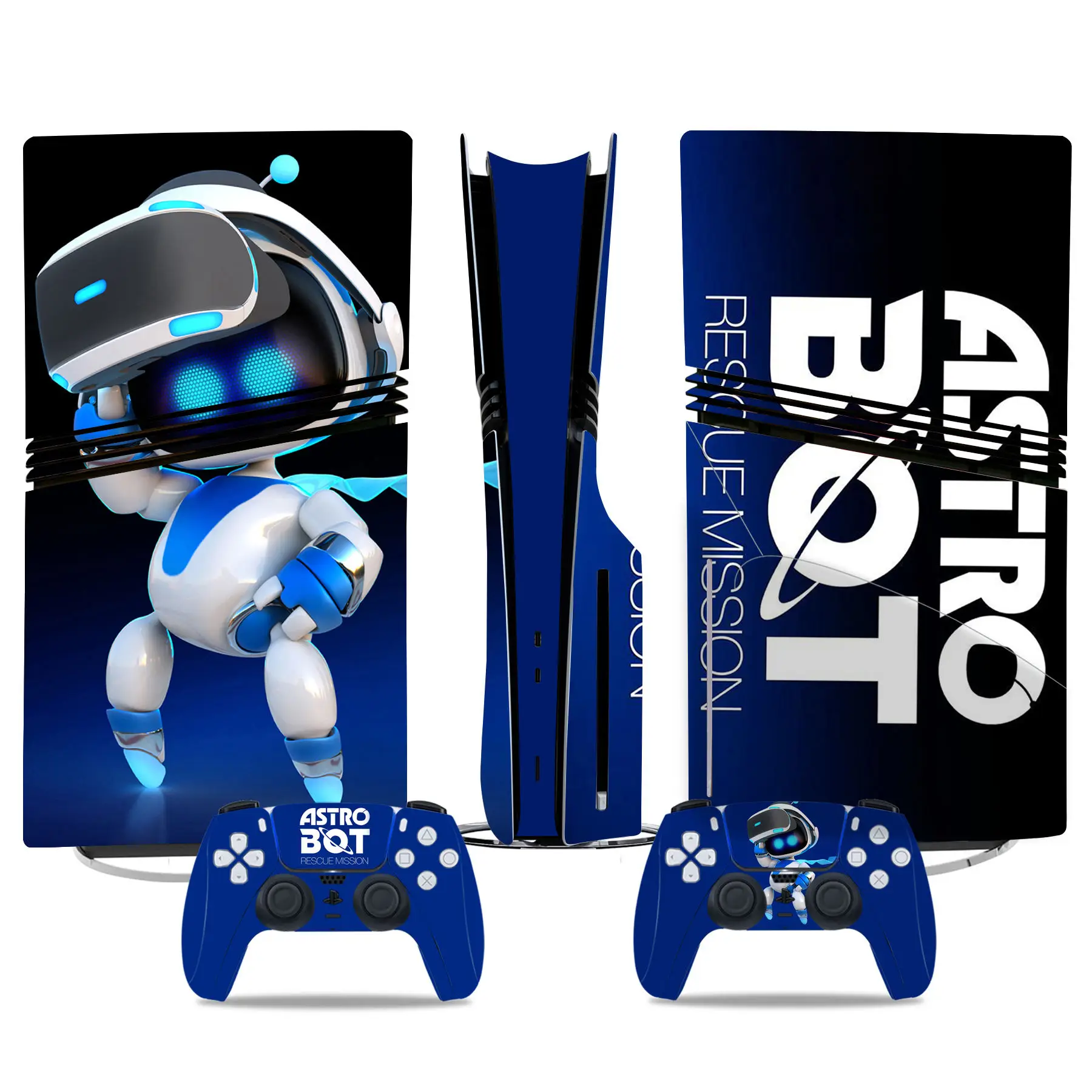 Astro Bot Customized PS5 pro disc Vinyl Skins Stickers PS5 pro disk Controller Console skin stickers