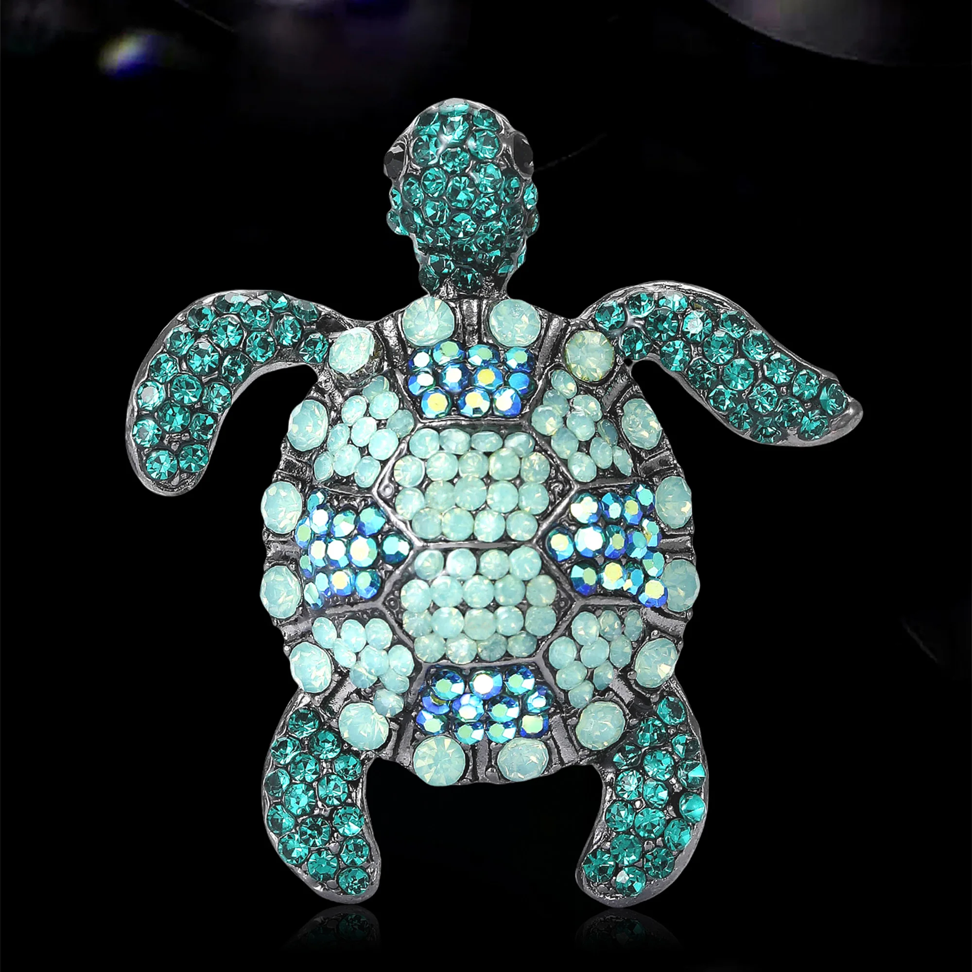 

Classic Rhinestone Turtle Brooches for Women Animal Pins Necklace Keychain Event Party New Gifts Jewelry Decoration Accessories