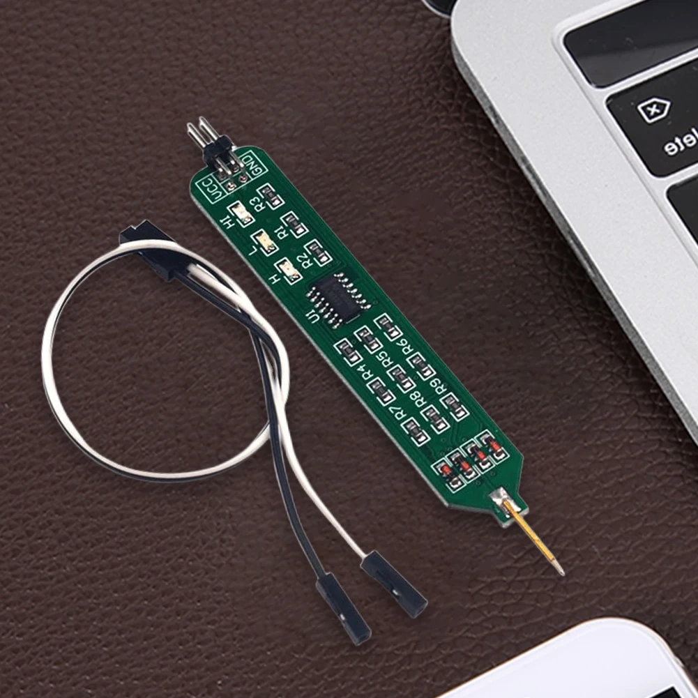 10-1PC Logic Pulser Analyzer Detecting Probe 5V 3.3V Convenient and Quick Learning Board Logic Tester Pen Level Tester with Line