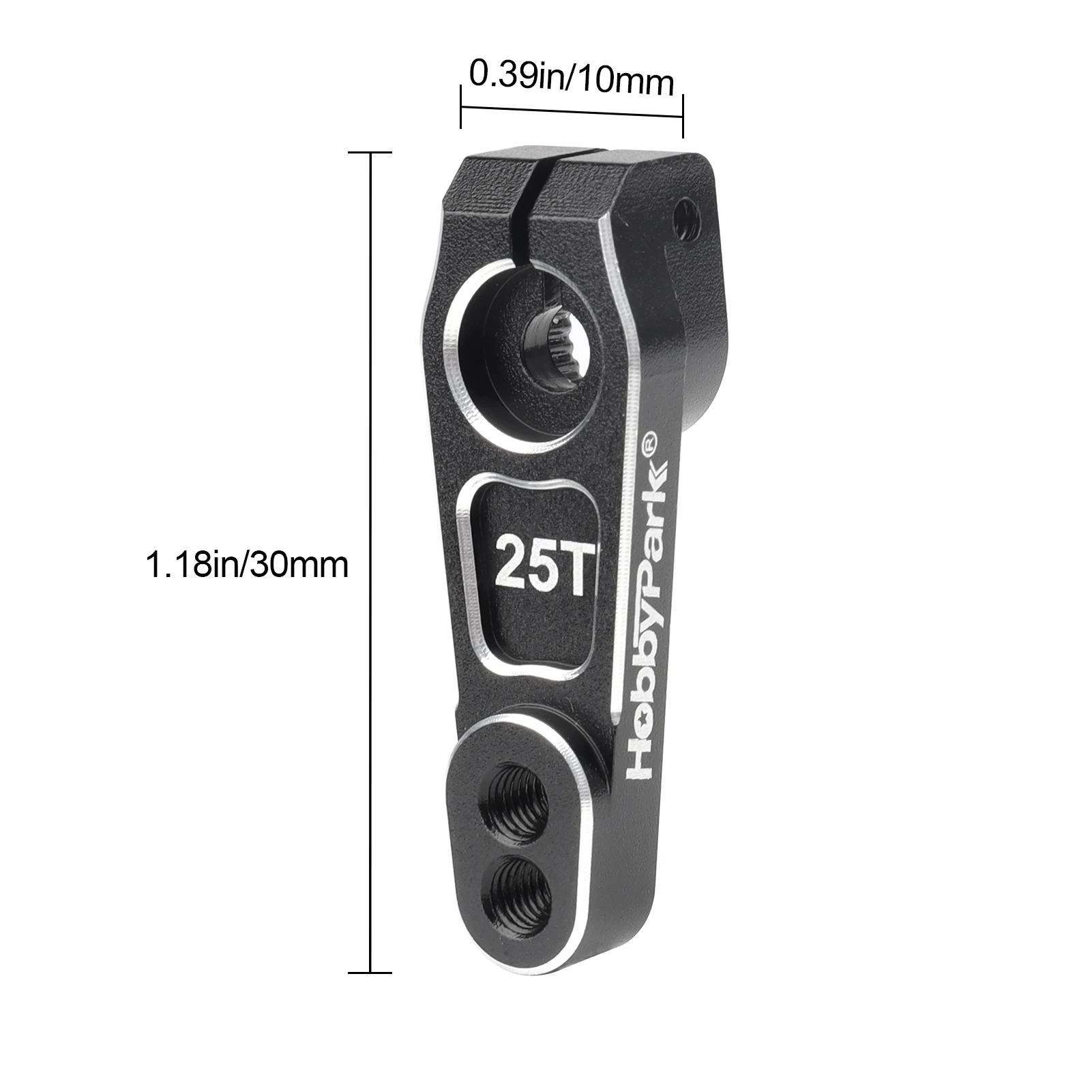 Hobbypark Upgrade Aluminum Servo Horn 2pcs Metal Servo Arms for Power HD Savox Futaba Low Profile Servo Motors RC Steering