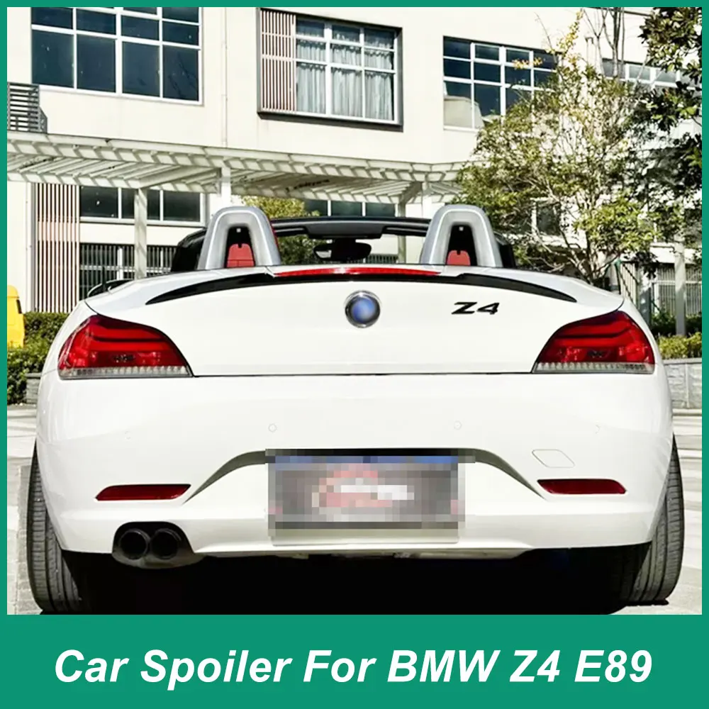 For BMW Z4 E89 Convertible Sports Car Carbon Fiber Rear Luggage Lid Fender Spoiler FRP Adjustment External Accessories 2009-2016