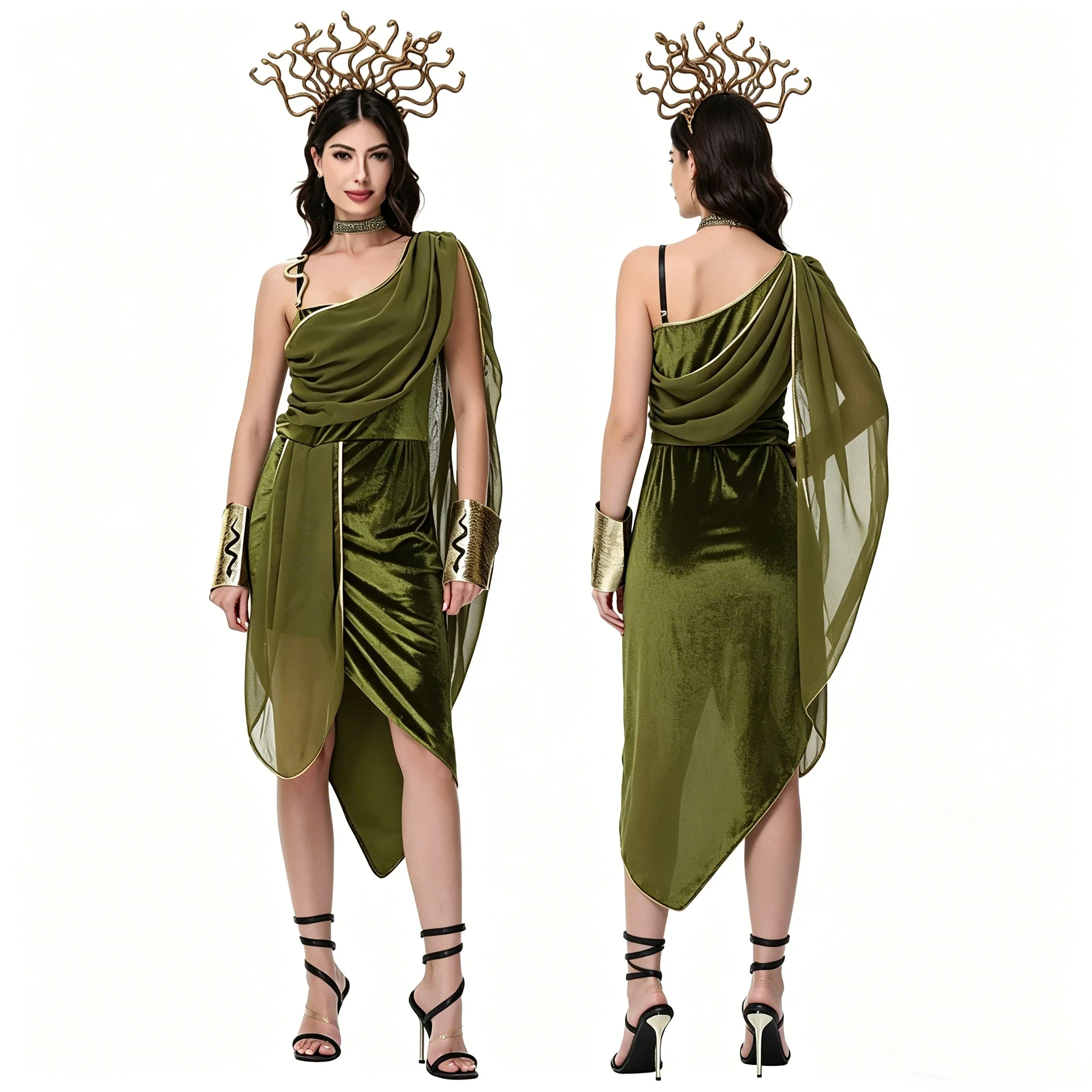

Halloween Female Sexy Ancient Greece Dress Women Costume Cosplay With Headpiece Carnival Easter Purim Fancy Dresses