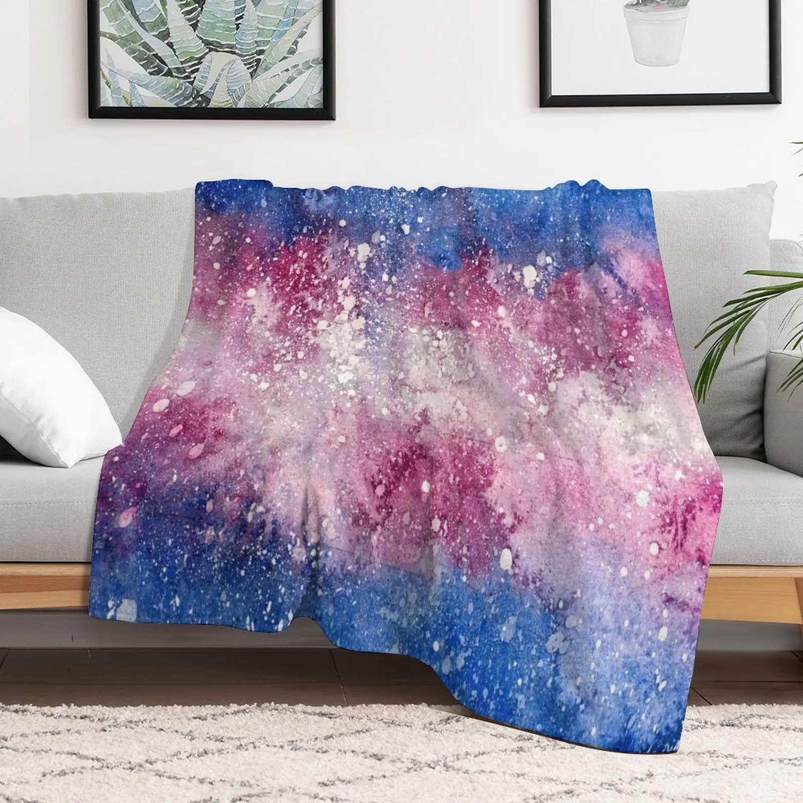 

Trans Pride Galaxy Throw Blanket For Sofa Thin Custom Blankets