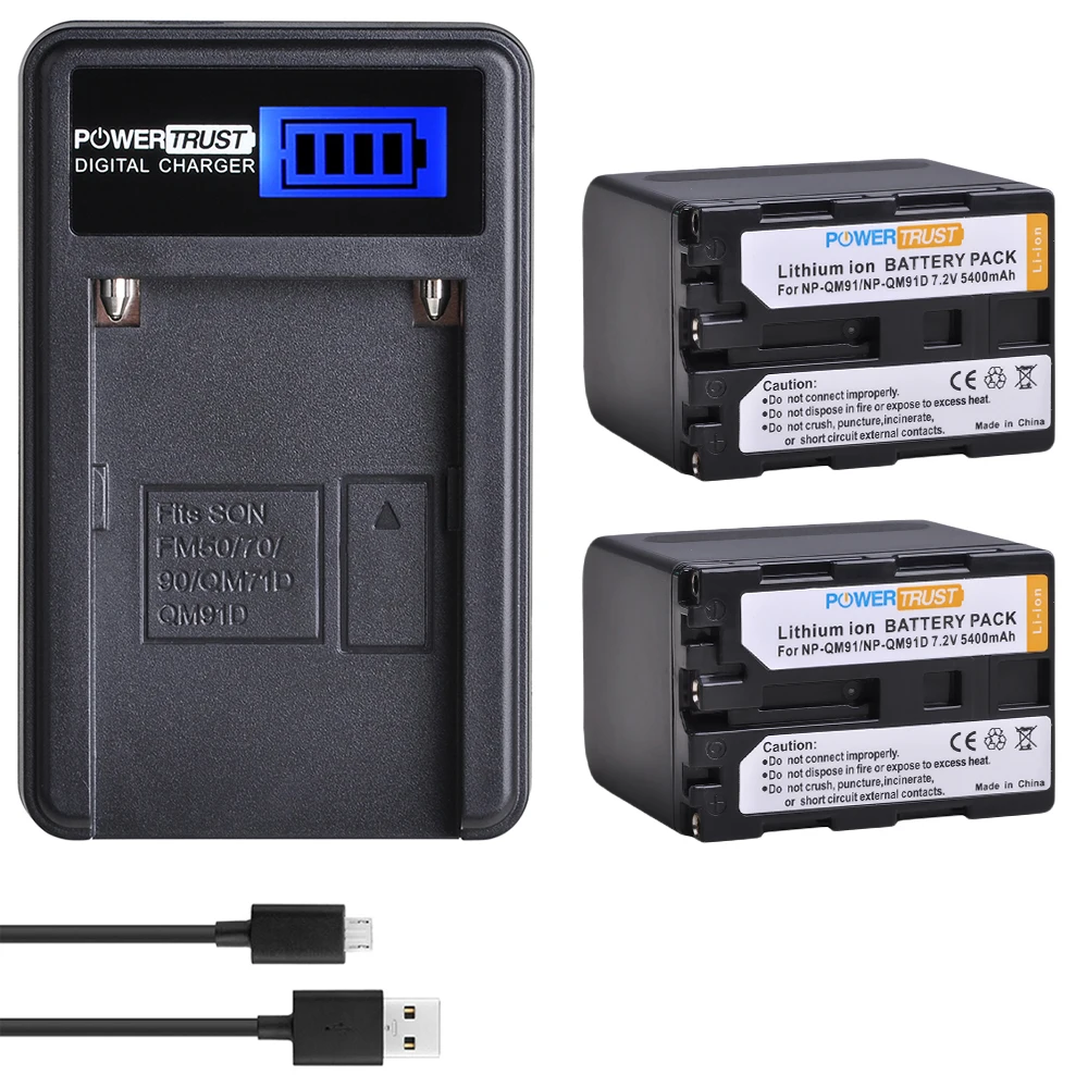 

Аккумулятор PowerTrust NP-QM91D NP-QM91 для Sony NP-FM70 NP-FM90 NP-QM71 CCD-TRV328 338 DCR-DVD300 301 DCR-HC14 DCR-PC105