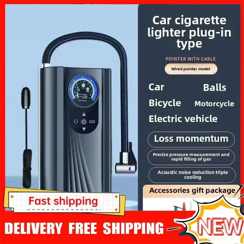 New Portable Digital Display Car Inflator Pump Electric Quick Charge Air Compressor Compact Size Vehicle Tire Inflator