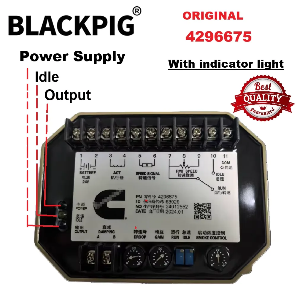 4296674 4296675 Original Cumm Speed Control Board Diesel Generator Engine Speed Controller New Version with Indicator Light