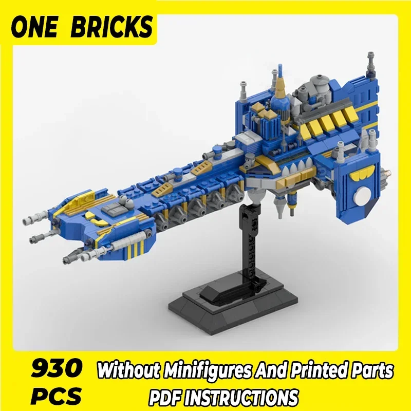 ยอดนิยมเกมอวกาศรุ่น Moc อาคารอิฐจักรพรรดิ Battle Barge เทคโนโลยี Modular Blocks ของขวัญของเล่นคริสต์มาส DIY ชุดประกอบ