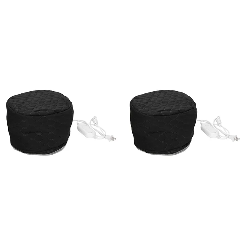 

BABZ-2X бытовая шапка с электрическим подогревом, регулируемая шапка для лечения горячего масла, парикмахерские аксессуары для салона, ухода за волосами, вилка стандарта США