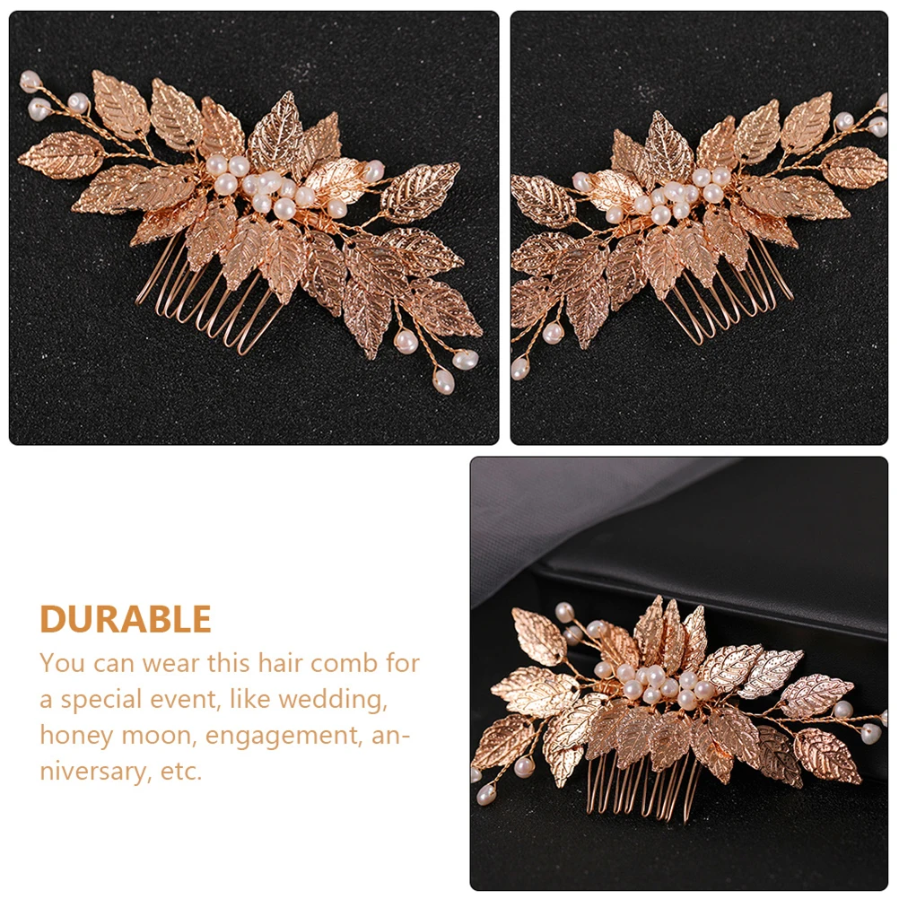 

Pearl Hair Bridal Accessories Wedding Bride Haircomb Zinc Bridal Headpiece Alloy ABS Wire Decorations Headpiece