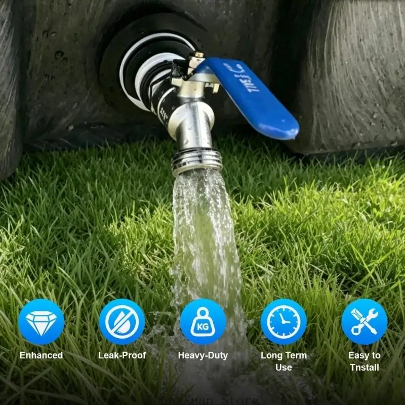 Ablaufadapter-Kit mit Schlauchausgang für die Wasserablasssteuerung des Lagertanks 3XUF – Detail 9