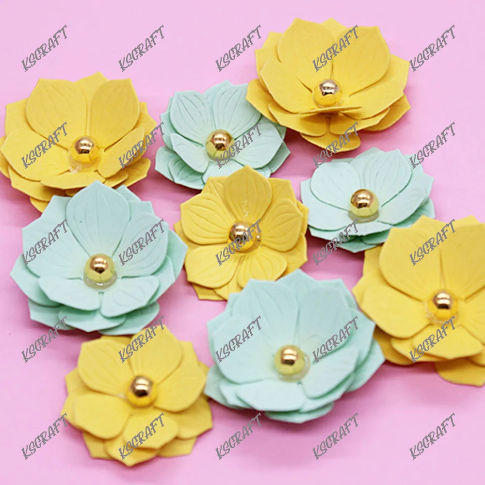 KSCRAFT Poppy Flowers Metal Cutting Dies Stencils for DIY Scrapbooking Decorative Embossing DIY Paper Cards