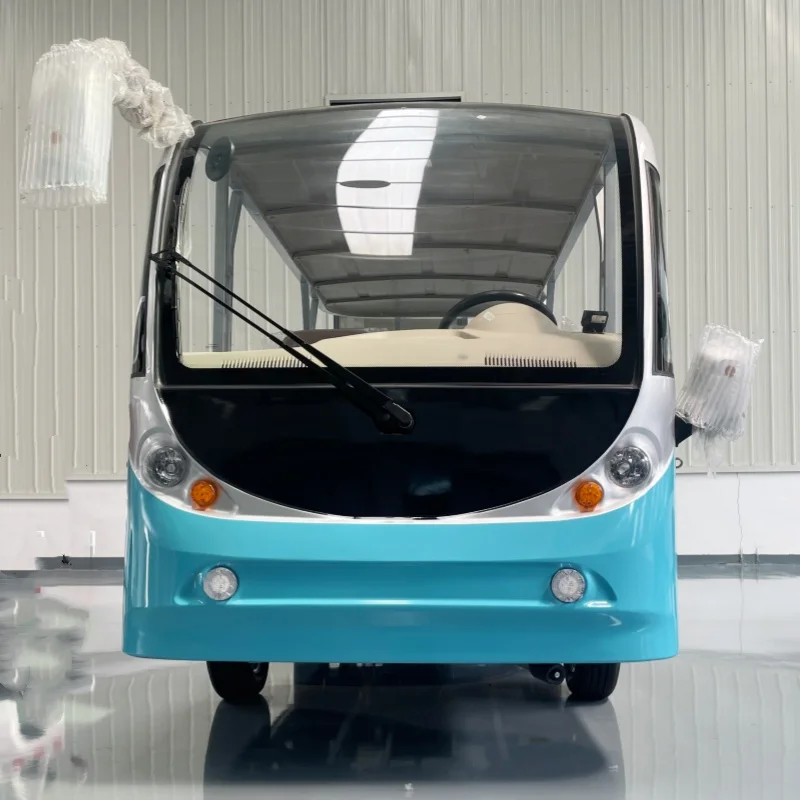 

2026 Hot Selling 8 Seater 72V 5000W Electric Sightseeing Bus Car For Sale Convertible Scenic Sightseeing Bus With Luggage Rack