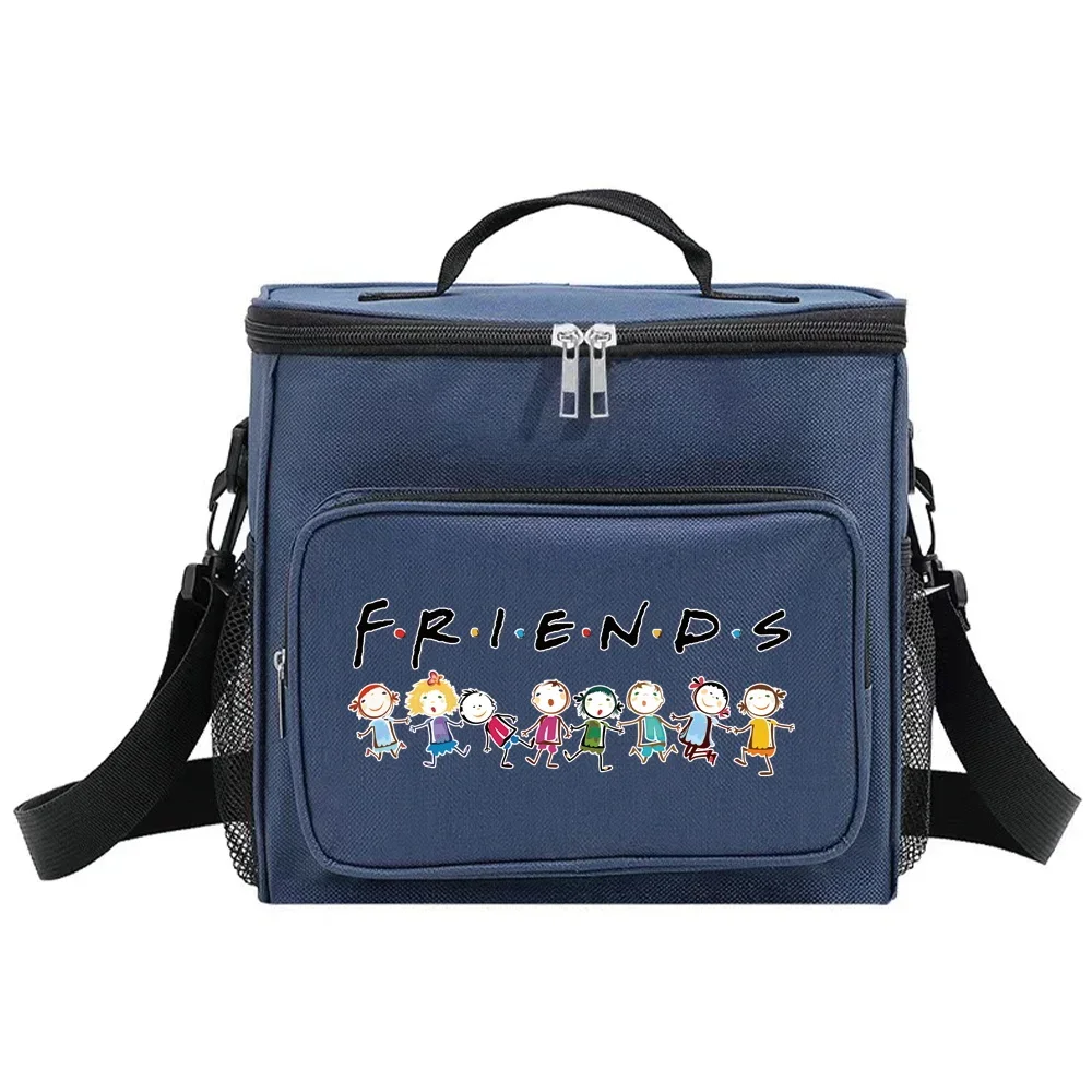 Lunch Bag Insulated Bags Cooler Box Thermal Organizer Handbag Shoulder Storage Lunchbag for Men and Women Friends Printing