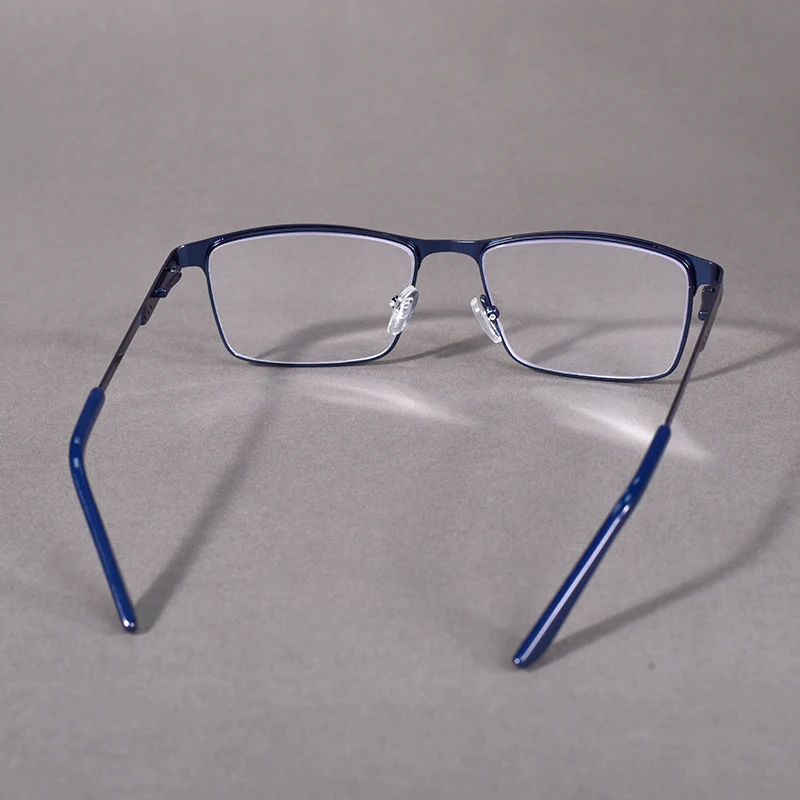 Mai Blume Übergroße Metall Lesebrille Für Männer Rezept Brillen Blau Licht Blockieren Business Platz Brillen Rahmen + 75 – Detail 10