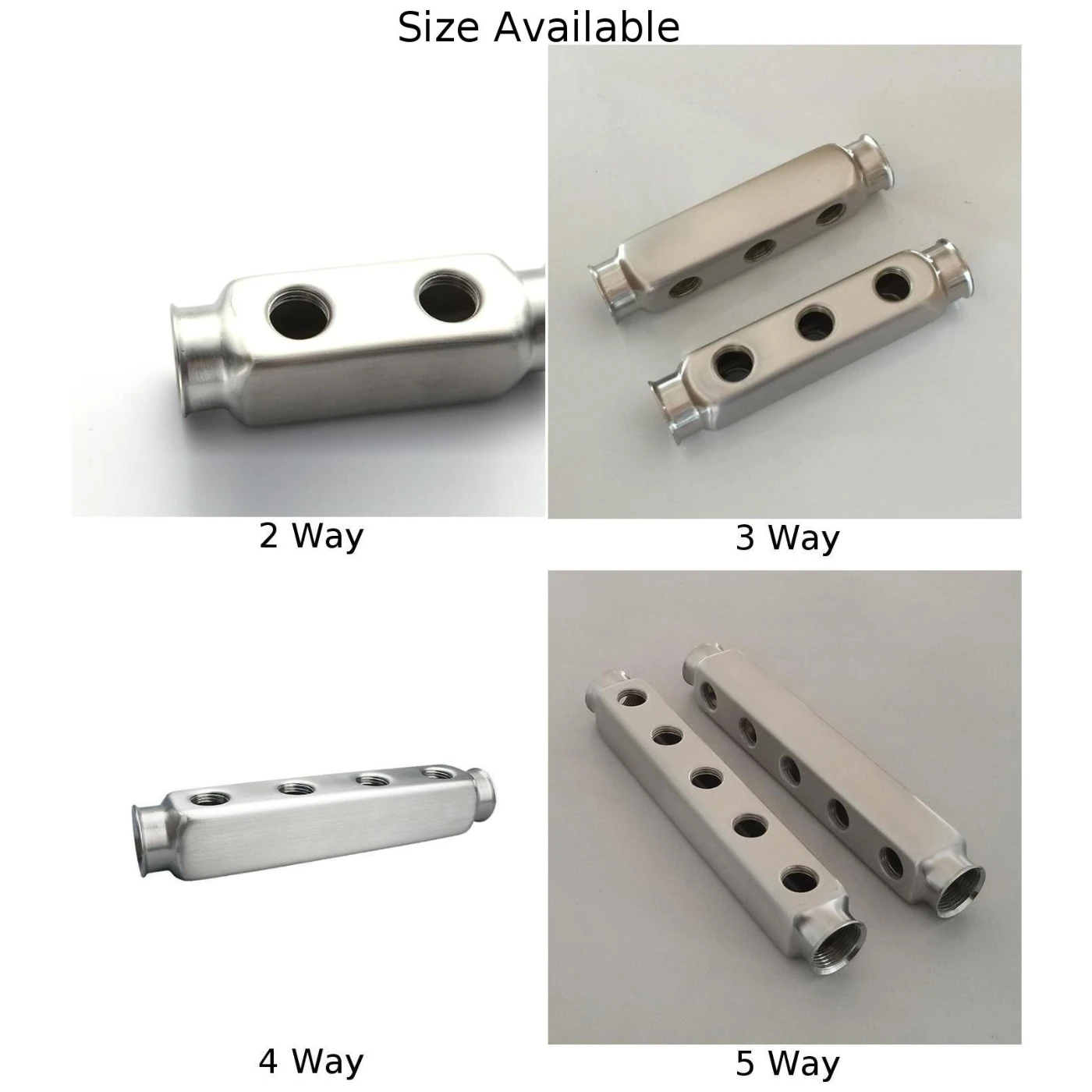 304 Stainless Steel Underfloor Heating Distribution Manifold Pipe 50mm Outlet For G1 DN25 High Pressure Water Divider Bar