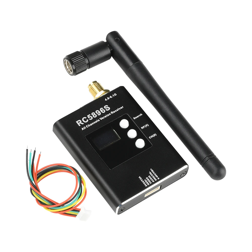 RC5896S Receiver 4.9-6.1Ghz Video Receiver Compatible with 5.8G Image Transmission 96 Frequency Point High Sensitivity