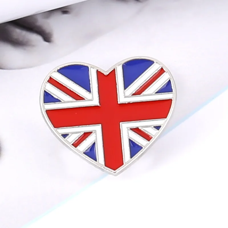 Proud Veteran Enamel Pins US UK Flag Dubai Burj Al Arab Brooch Lapel Badges Jewelry Gift for Friends