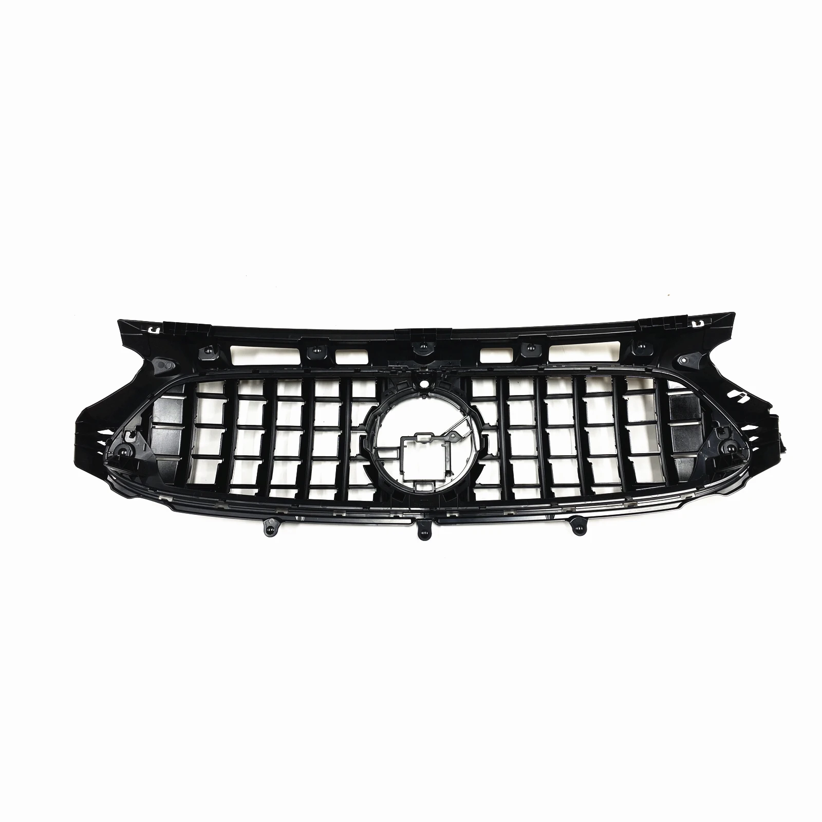 For Mercedes-Benz GLA Class H247 2020-2023 GLA220 GLA250 GLA35 GLA45 GT Black/Silver Upper Bumper Hood Mesh Front Grille Grill