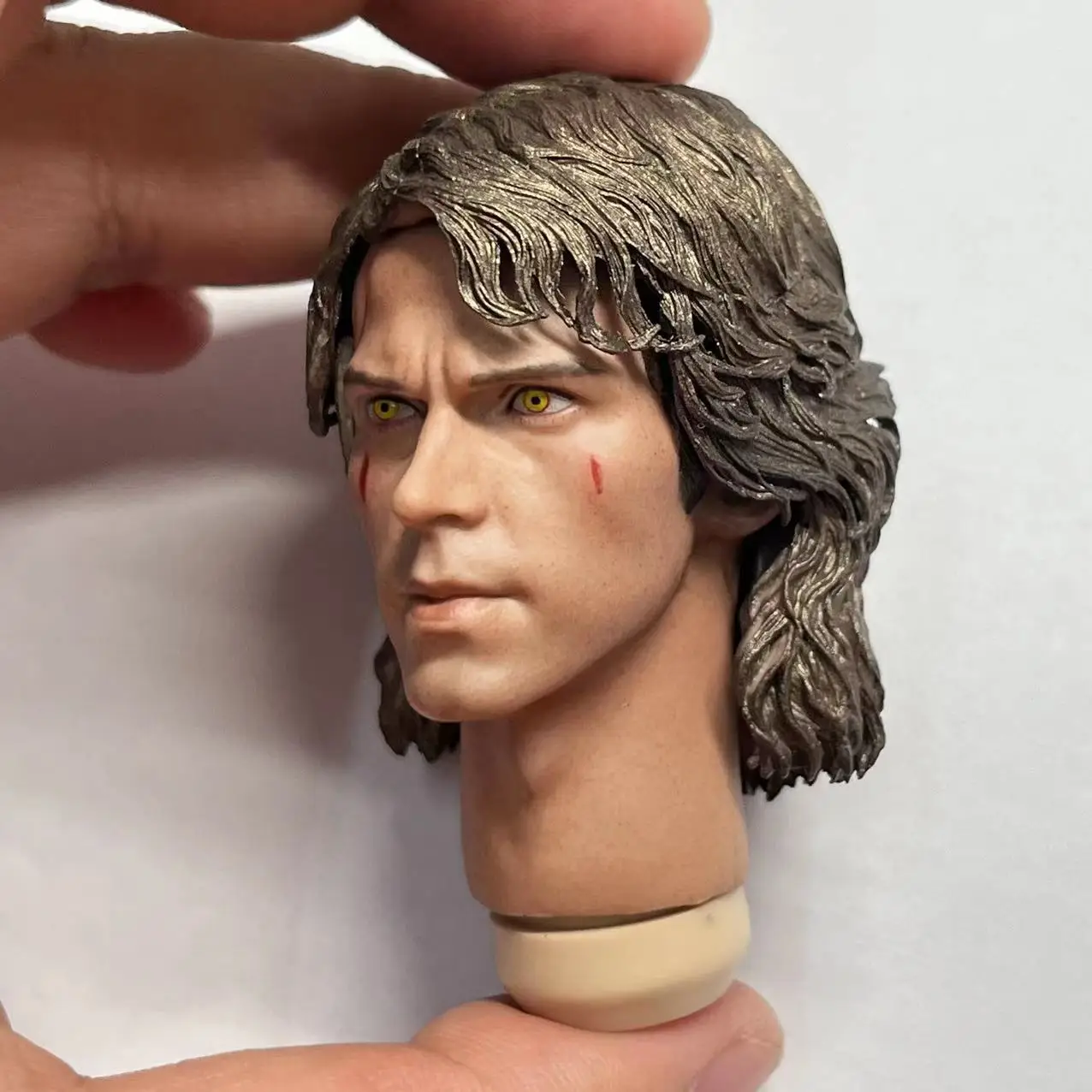 1/6 Scale Anakin Skywalker Head Sculpt Star Male Head Sculpt For 12