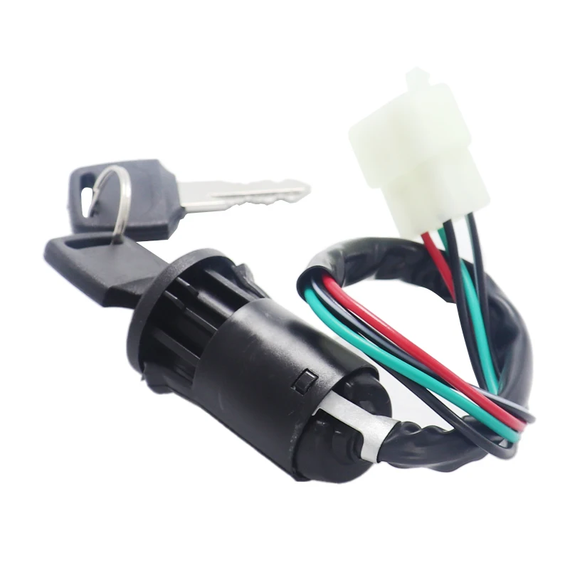 Off-road Motorcycle Modified Universal Small High Game ATV Start Ignition Switch Electric Door Lock Key Switch Easy to Install