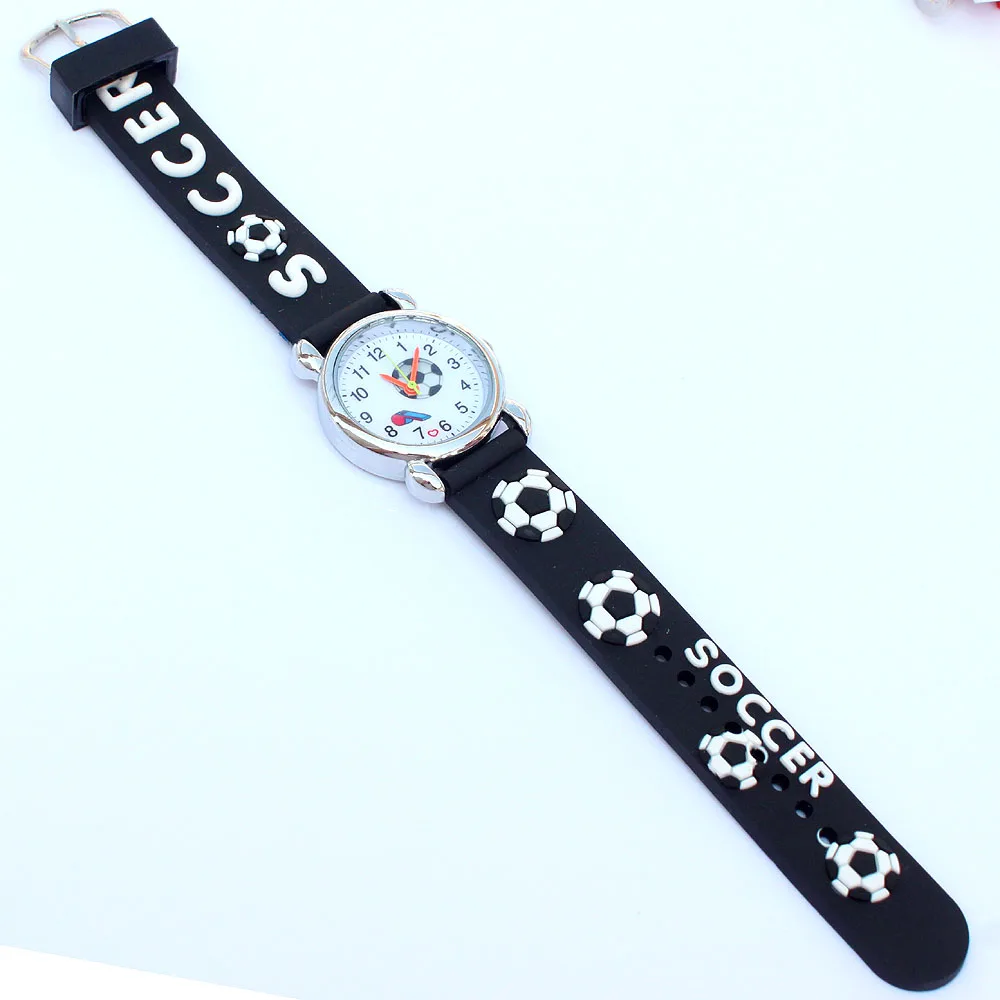 Новые модные цветные мультяшные футбольные студенческие детские часы, кварцевые электронные часы, дропшиппинг, наручные часы для мальчиков