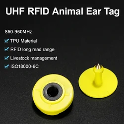 Factory Direct UHF RFID Animal Electronic Ear Tag for Pigs Cattle Sheep Livestock Identification
