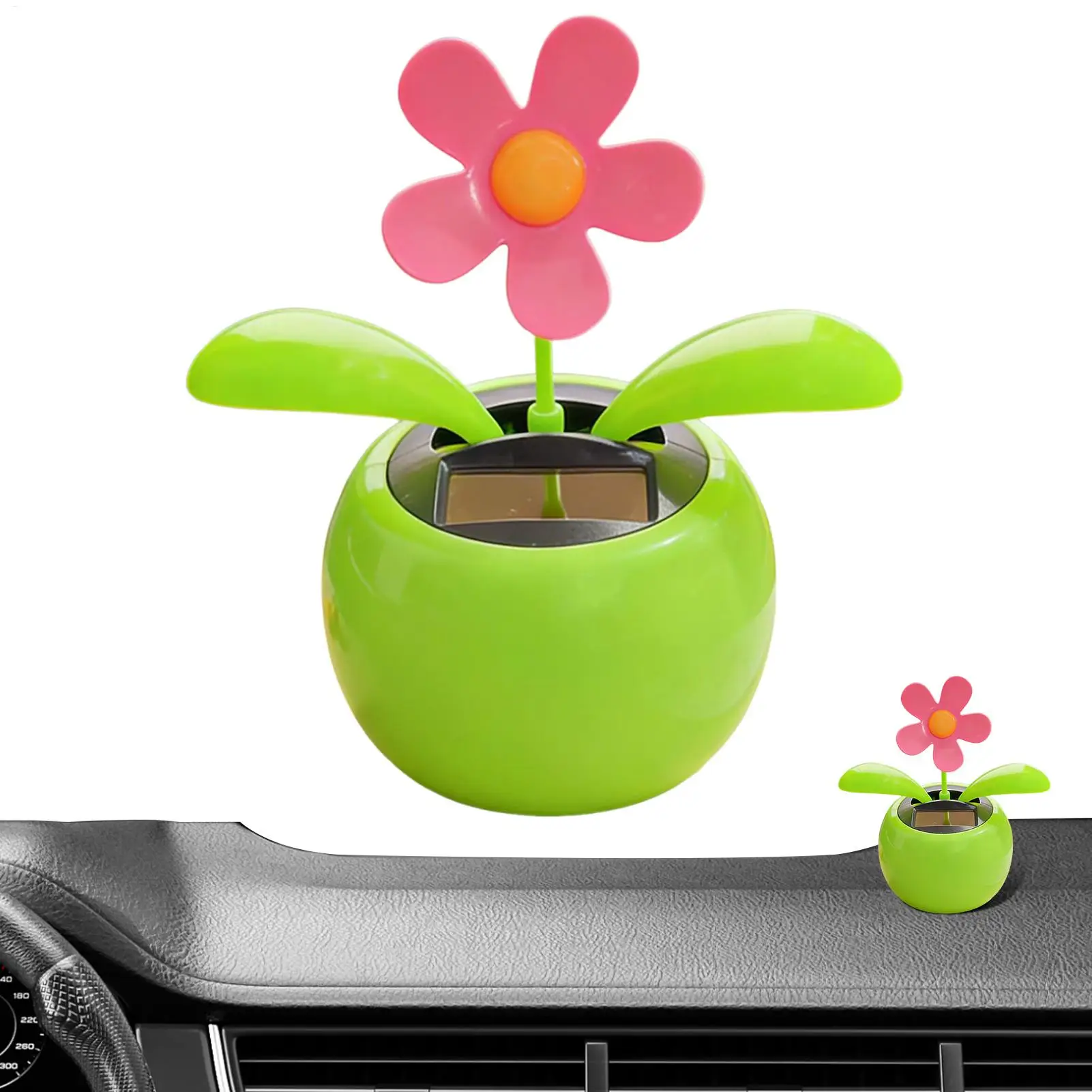 Solar Powered Sunflower Ornaments Dancing Flowers Car Dashboard Solar Automatic Swing Solar Flower Car Interior Accessories