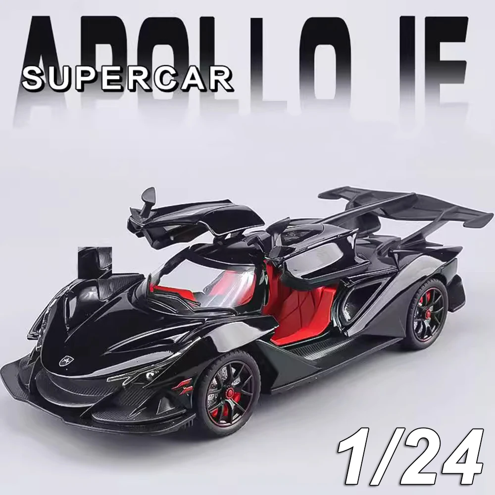 Modelo de juguete Apollo IE 1:24, Pagani Huayra GTR CSR2 720S, puertas de coche de aleación fundida, sonido abierto, luz, vehículo extraíble, regalo para chico