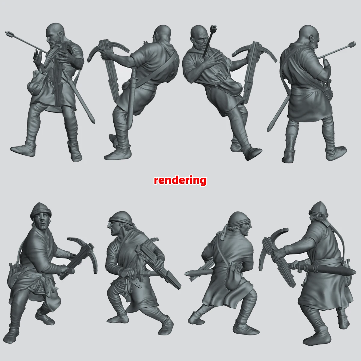 1/35 1/48 1/72 Maßstab Modellbausatz 3D Harz Miniatur-Soldatenfiguren Spanische Armbrustkrieger des 11. Jahrhunderts Kreuzritterfiguren Diorama – Detail 9