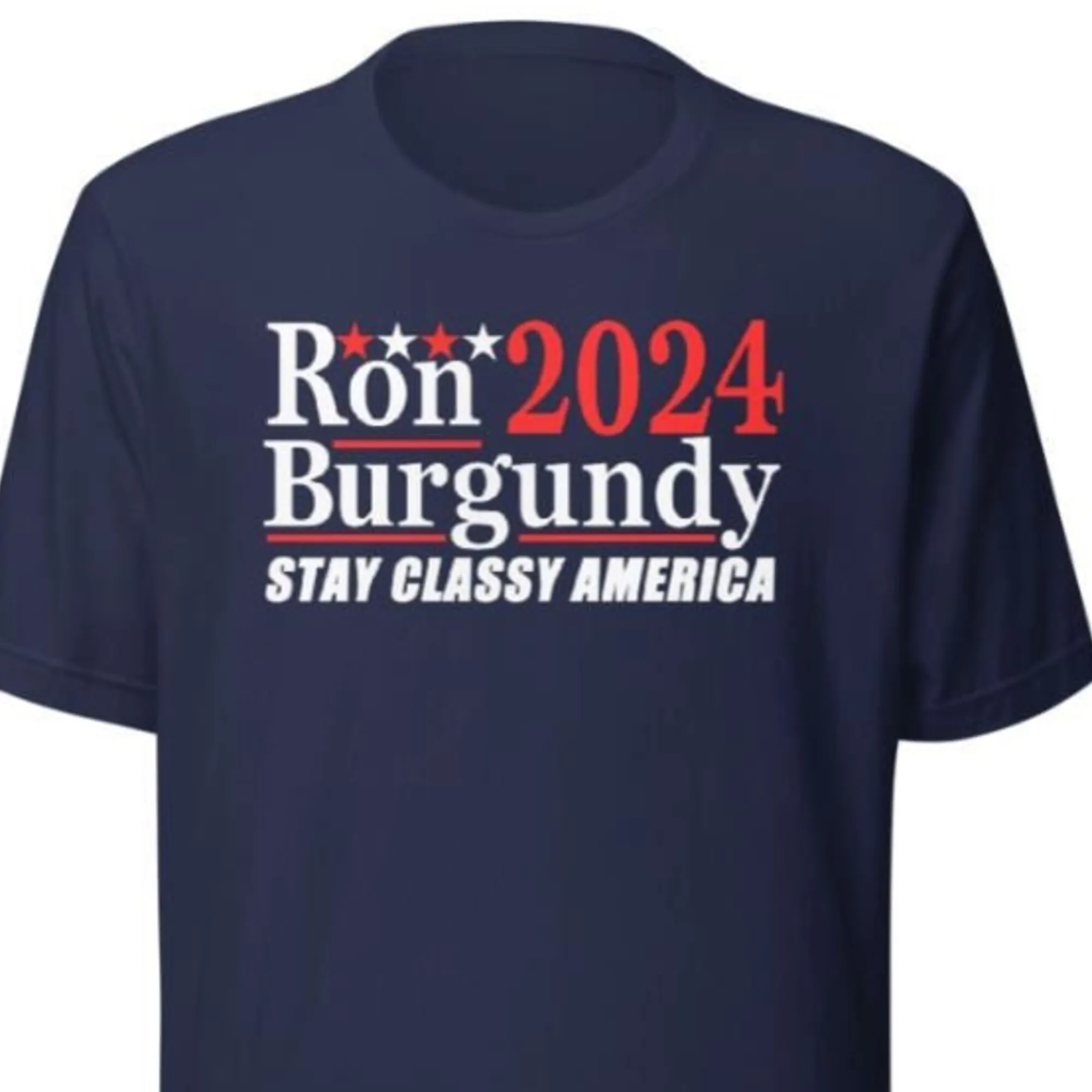 Ron Burgundy 2024 Election Parody T Shirt