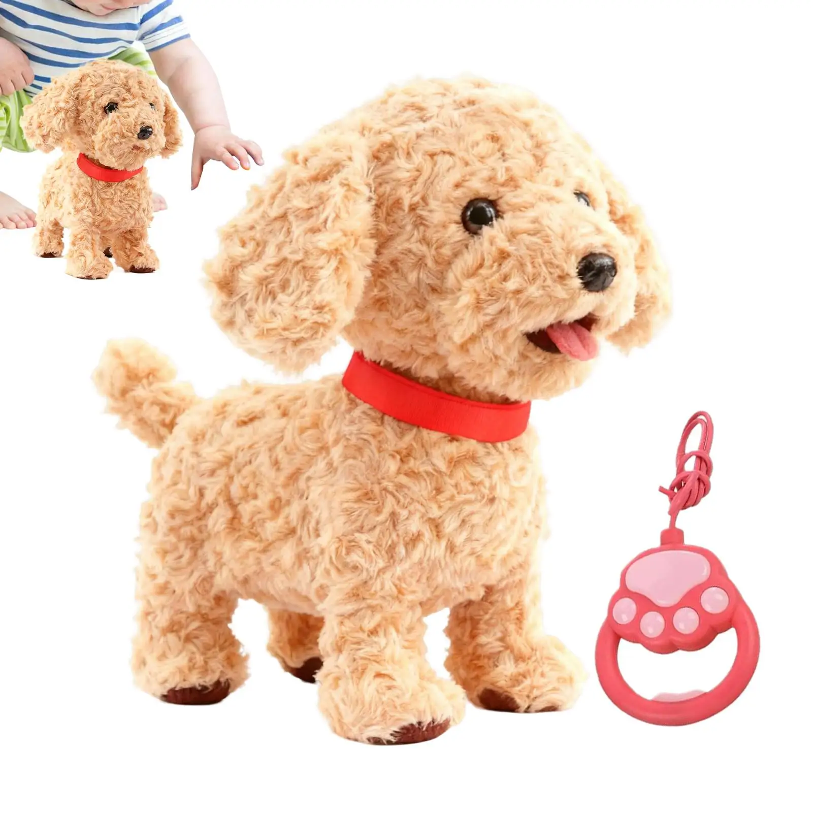 

Interactive Robot Dog Toy Touch Sensing Voice Record Repeat Realistic Plush Pet for Kids Boys Girls Birthday Christmas Gift