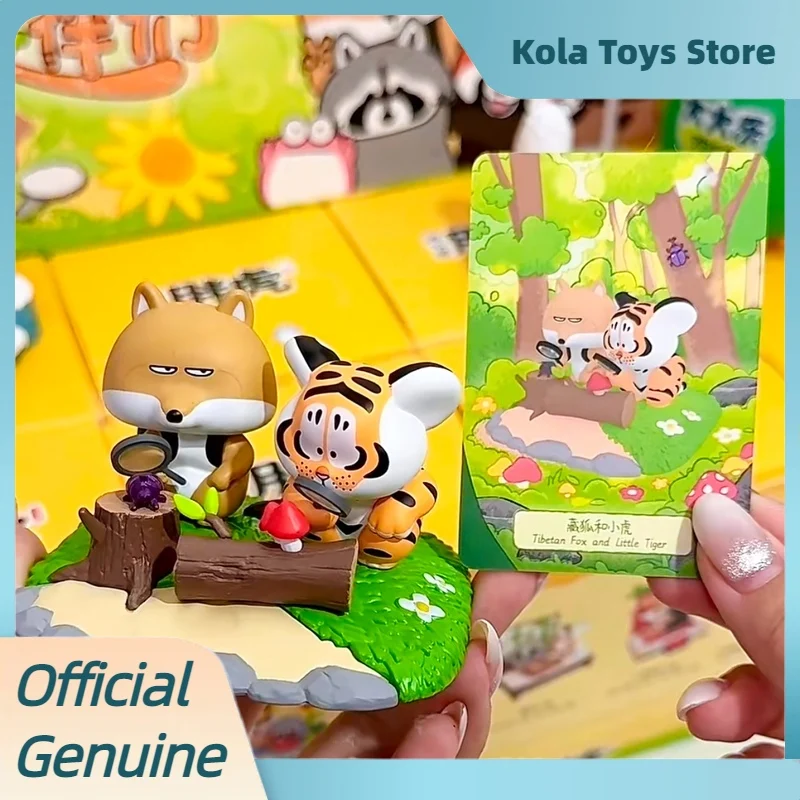 النمر الصغير وأرفقائه سلسلة صندوق أعمى أنا لست الدهون النمر صندوق غامض لطيف جمع الحلي تمثال دمى الاطفال هدية #5