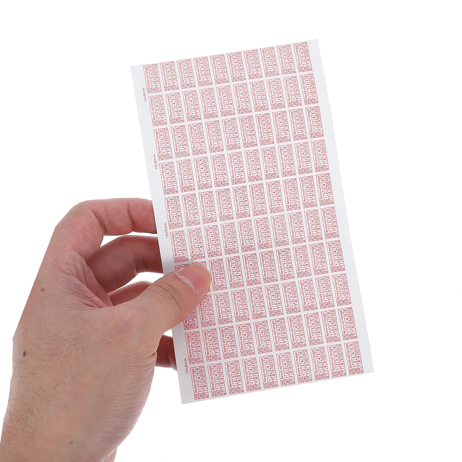 

5 Sheets Tamper Proof Sticker Clear for Electronics Machinery Warranty Void If Broken Strong Adhesion Quality