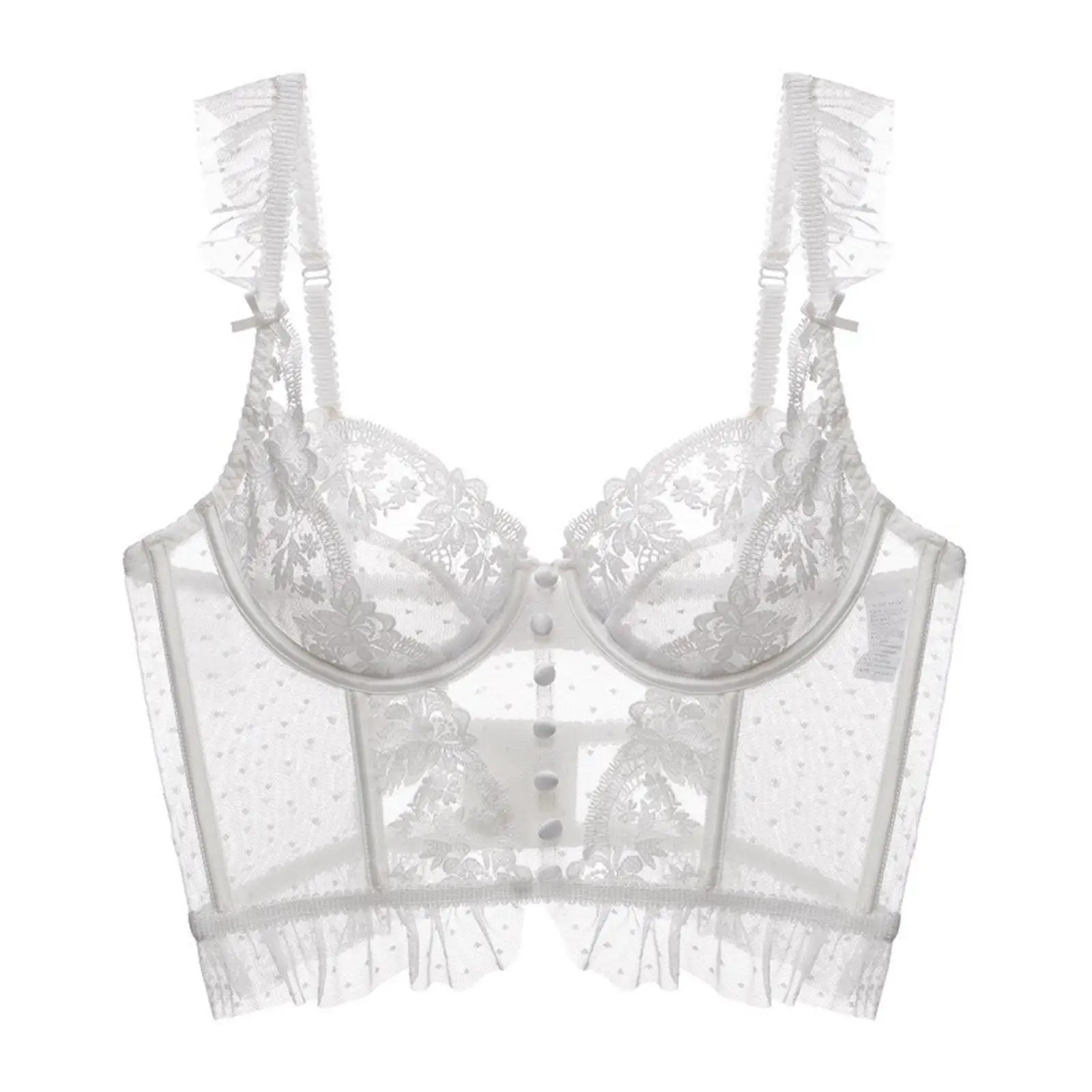 Women Lingerie Set Thin Underwear 2 Piece Bodysuit Underwire Lace Transparent Bra Panty Sets for Bridal Gift Wedding Sleepwear