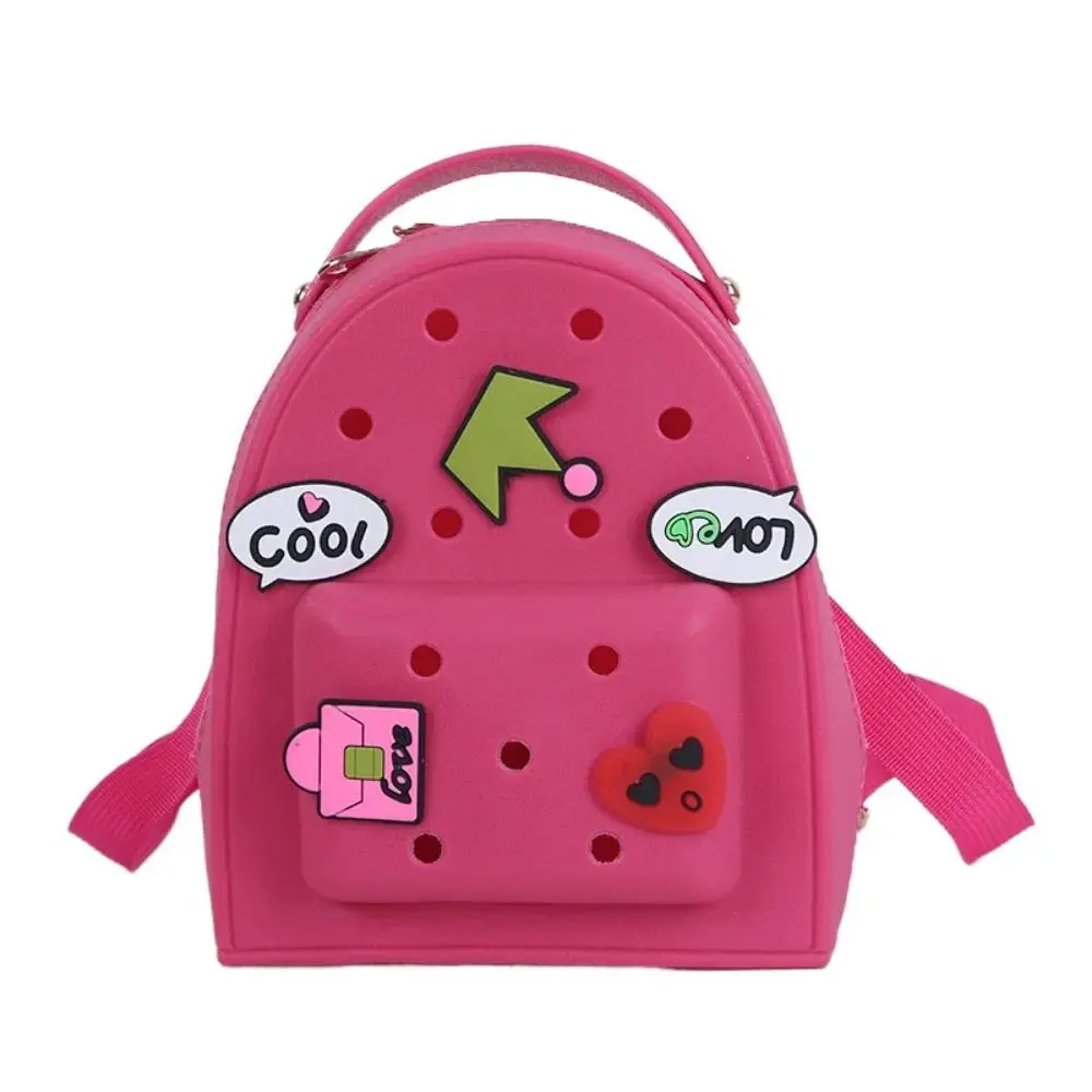 

Fashion Adjustable Straps Silicone Backpack Waterproof Zippered Kids Schoolbags Soft Durable Kindergarten Knapsack Student