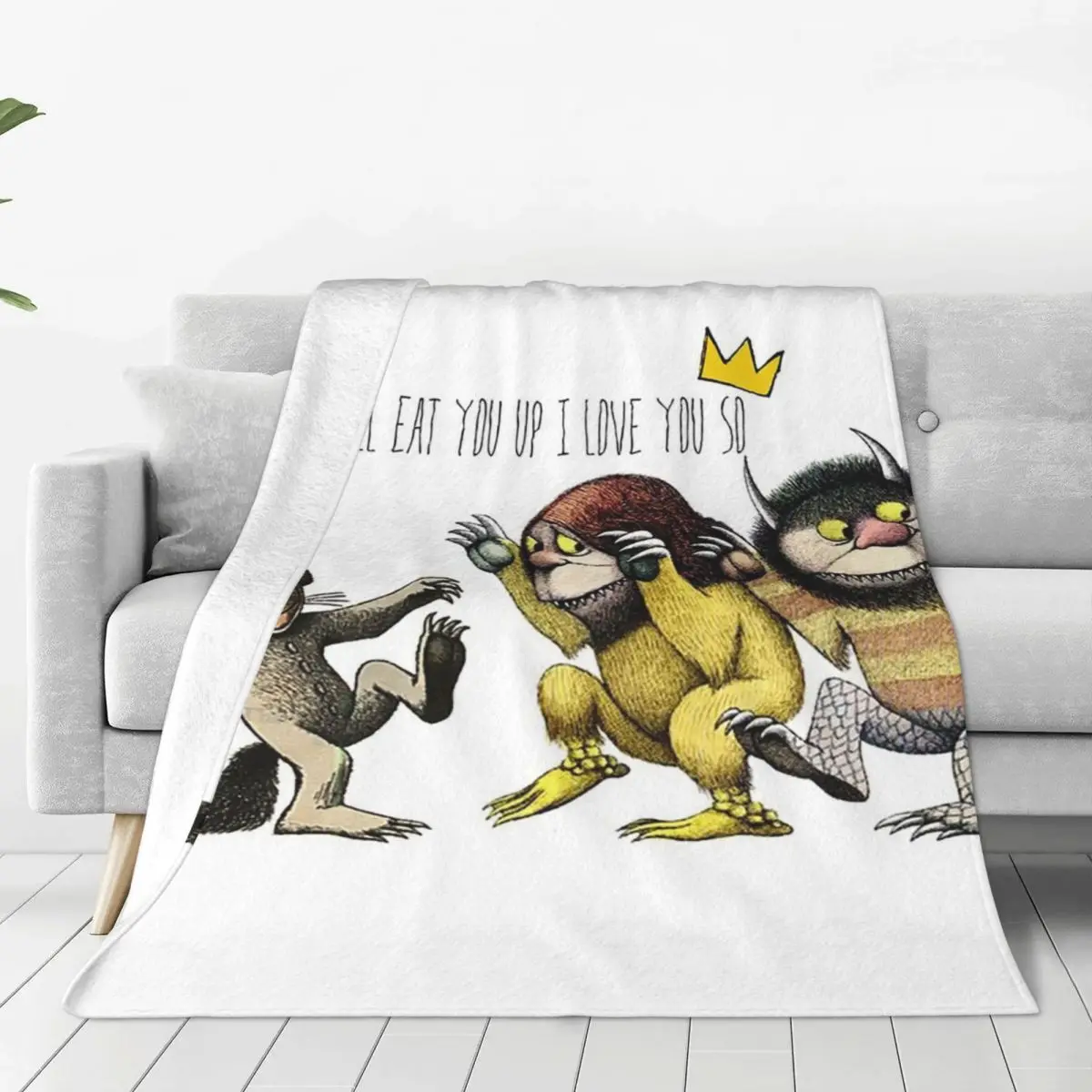 Where The Wild Things Are Blanket Flannel Warm Sofa Throw Blankets For Home Bedroom Office Throws Bedspread Quilt