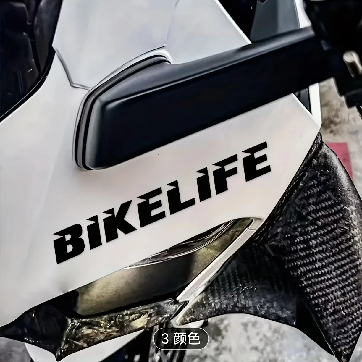Waterproof Biker Life Riding Quote Vinyl Decal 1Pc Self Adhesive for Motorcycle Tank Helmet Scratch Protection