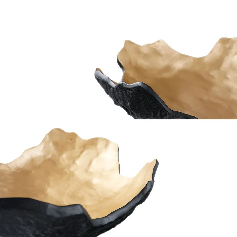 

Light luxury creative resin storage plate fruit plate model room home customer hall desktop