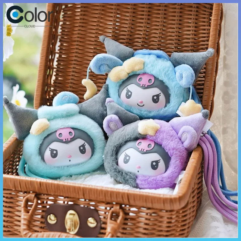 

Новая оригинальная серия Kuromi Zodiac, слепая коробка, игрушки с винилом и плюшевым дизайном, брелки, подвески, декоративные праздничные подарки