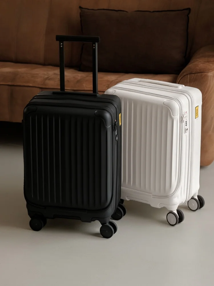 

New CECE Lightweight Expandable Large Capacity Travel Carry-On Suitcase Portable Password Box Business Style Polyester