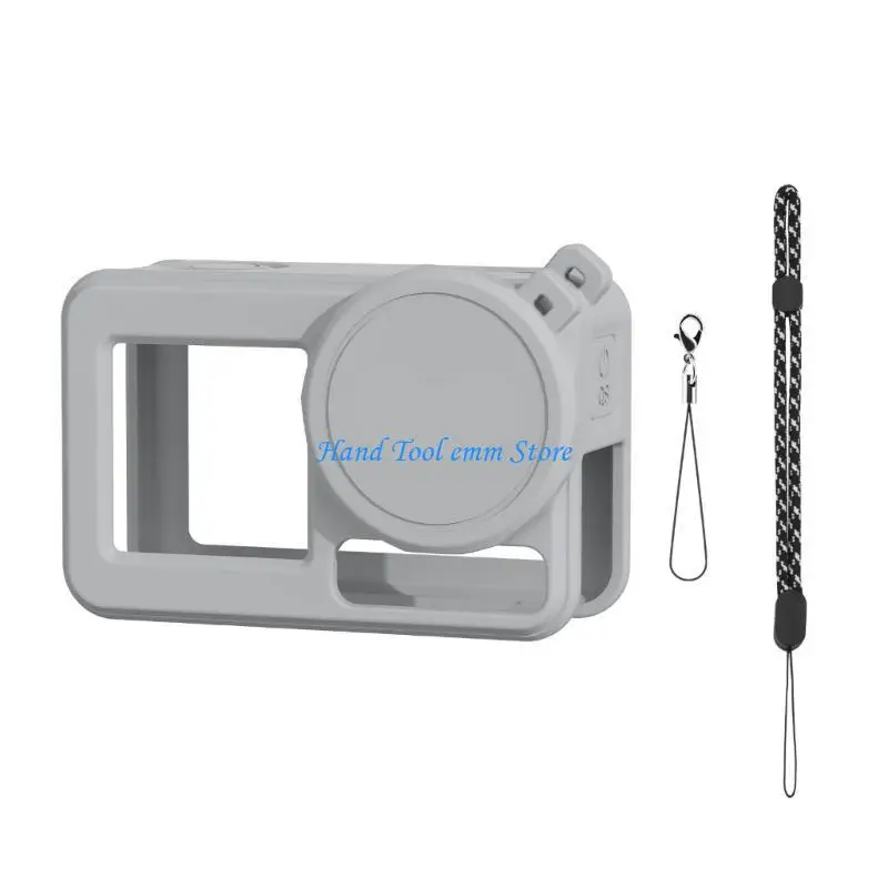 H37F Silicone Protections for Action 5, Includes Camera Cover, Neck Straps, Safety Tethers, and Lens Caps