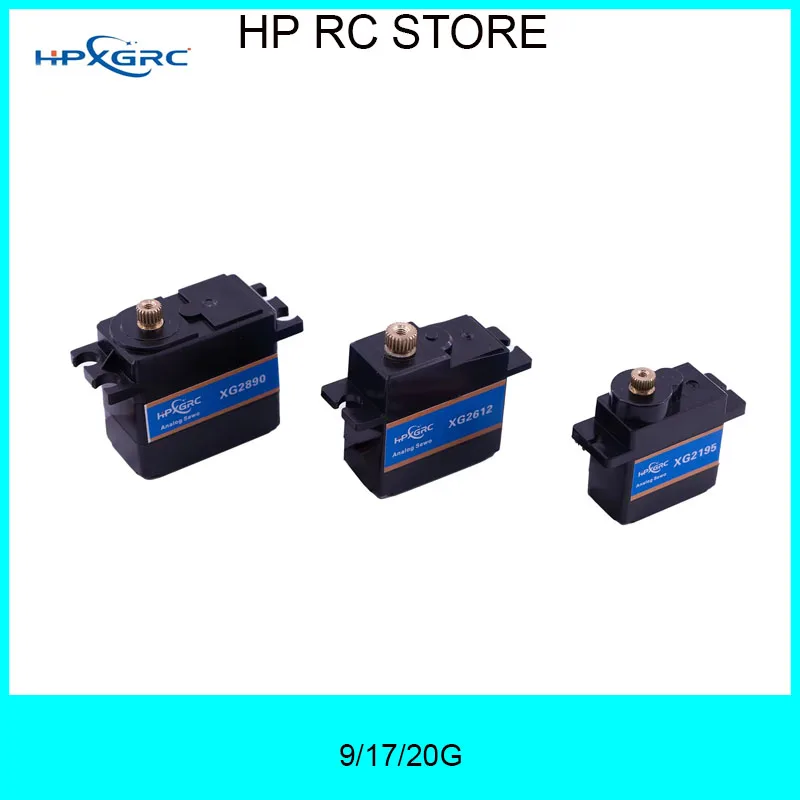 HPXGRC Waterproof Digital Micro Servo-9g/17g/20g Multiple Weight Options for RC Plane/Drone/Mini Car/Helicopter/Fixedwing Wltoys