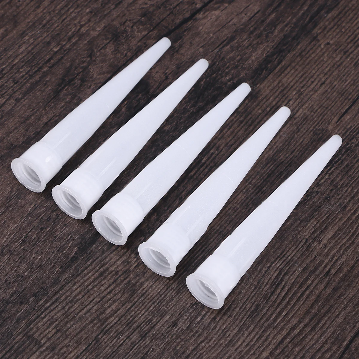 20 peças bico de calafetagem de vidro tubo de plástico fornece ponta de tubo descartável para uso industrial de construção substituição durável