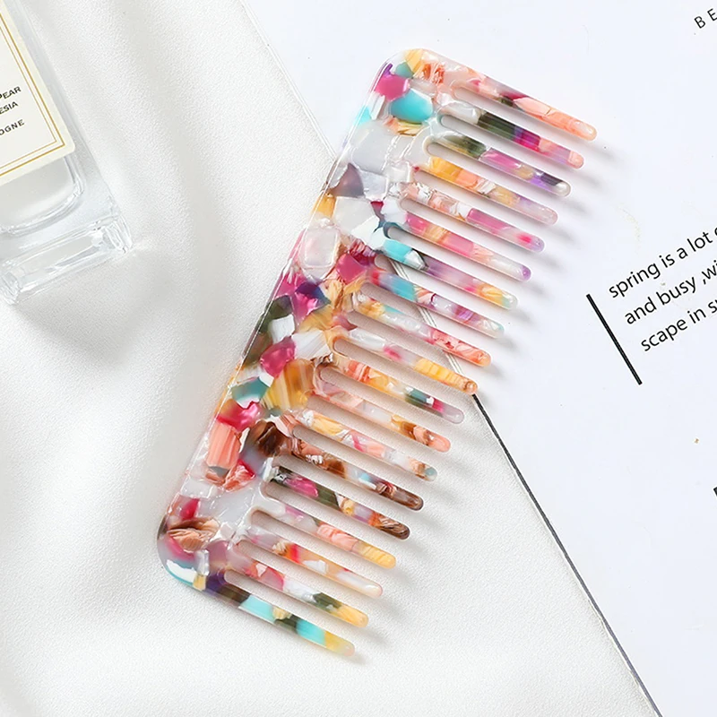 1PCS Korean Design Acetate Hair Combs Colorful Hairdressing Comb Hair Brush