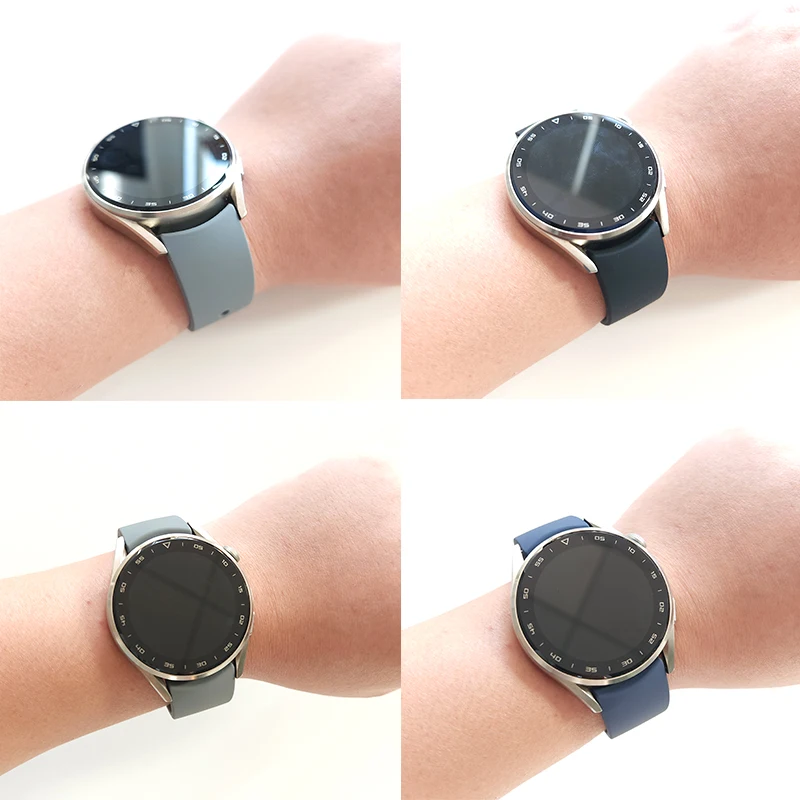 Cinturino terminale curvo da 22mm per xiaomi watch S1 pro/active/mi watch cinturino in Silicone per HUAWEI WATCH 3 Pro new/GT 2 46MM/Amazfit GTR 4 3