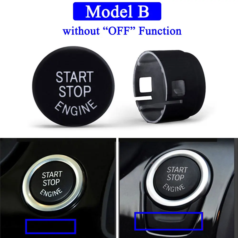 Car Engine Ignition Start Stop Switch Cover OFF Button For BMW F G Series 1 2 3 4 5 6 7 X3 F20 F22 F30 F32 F01 F02 F10 F12 F25