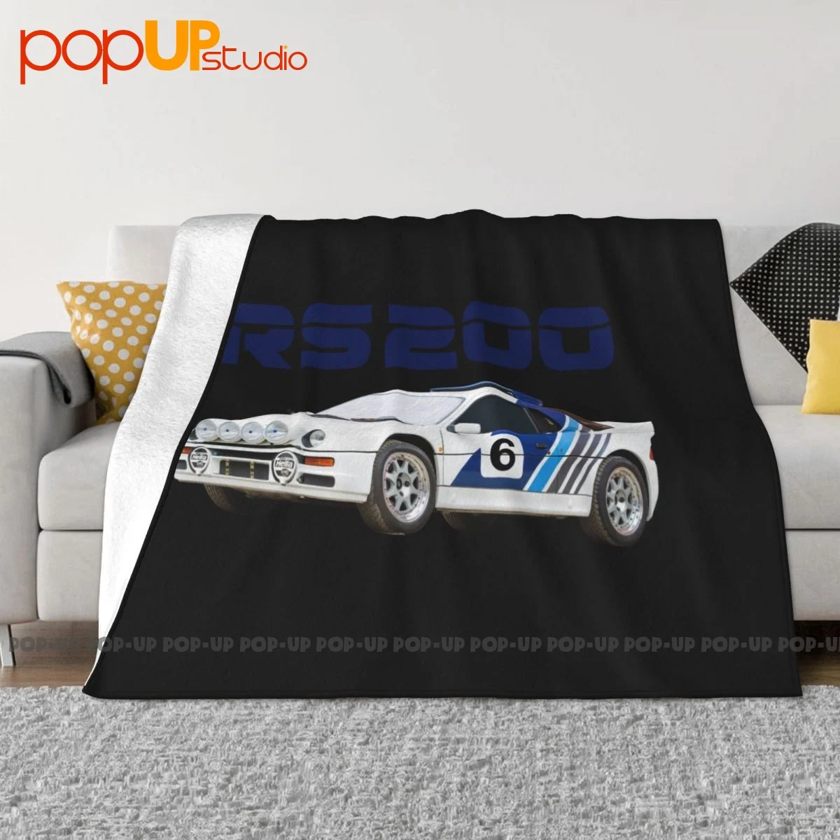 Ford Rs200 Group B Rally Wrc Racing Blanket Bedding Bedspread Sleeping Sheets