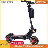 EU Stock OBARTER G10 48V 20Ah Battery Dual Motor 2*1200W 10inch Off-Road Tire Net Weight 40kg Obarter G10 Electric Scooter