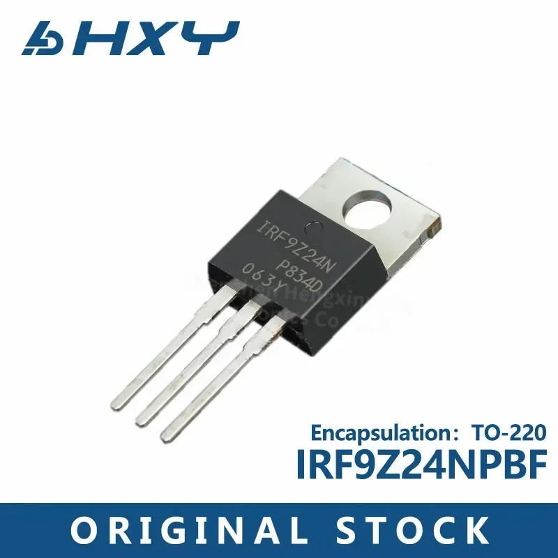 10PCS IRF9Z24NPBF TO-220P channel -55V/-12A in-line MOSFET FET